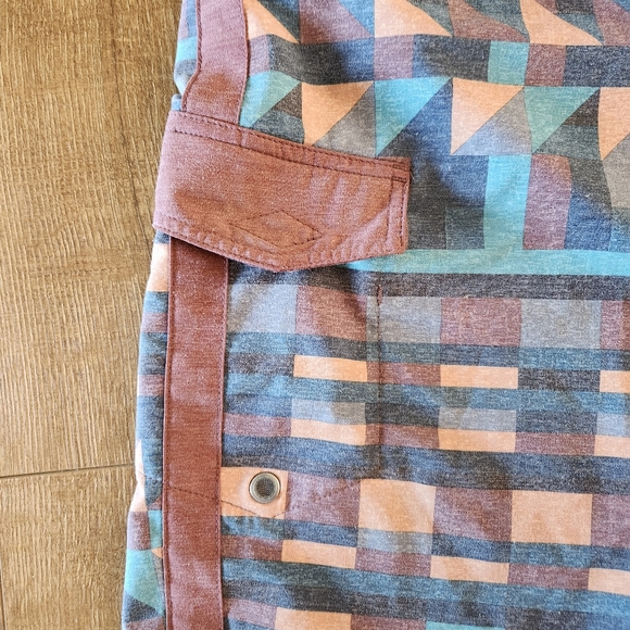 PrAna men's aztec print boardshorts 34 Beach Summer Vacationcore Resort Gorp - Picture 4 of 11